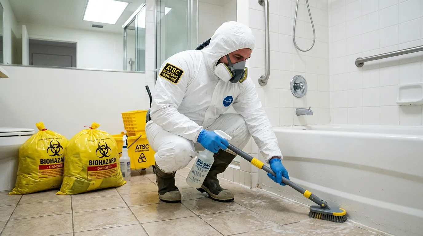 Decontamination equipment deployed for Blood Cleanup in Mansfield